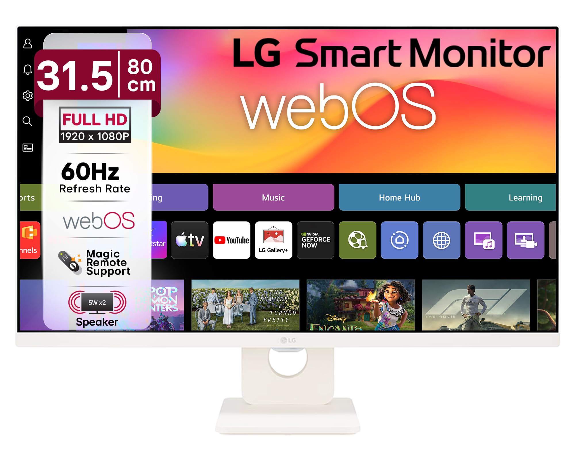 lgスマートモニター　32SR50F LG Smart Monitor 80cm (32 in) w/webOS Platform for Smart TV